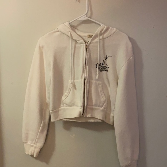 Brandy Melville Tops - brandy melville skeleton zip up hoodie